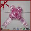 Precioso lazo de extracción de mariposa PP púrpura para papel de regalo